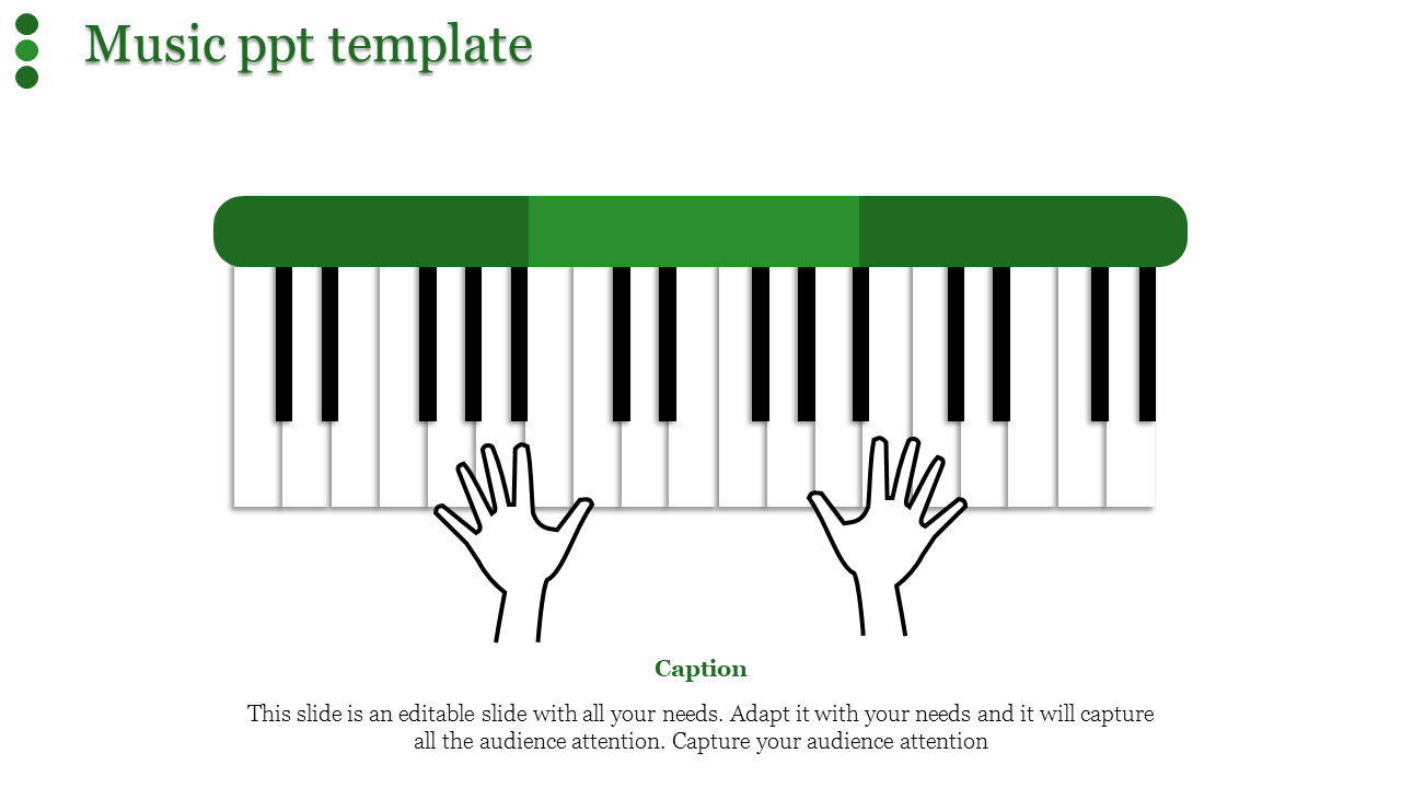 music ppt template-music ppt template-Green